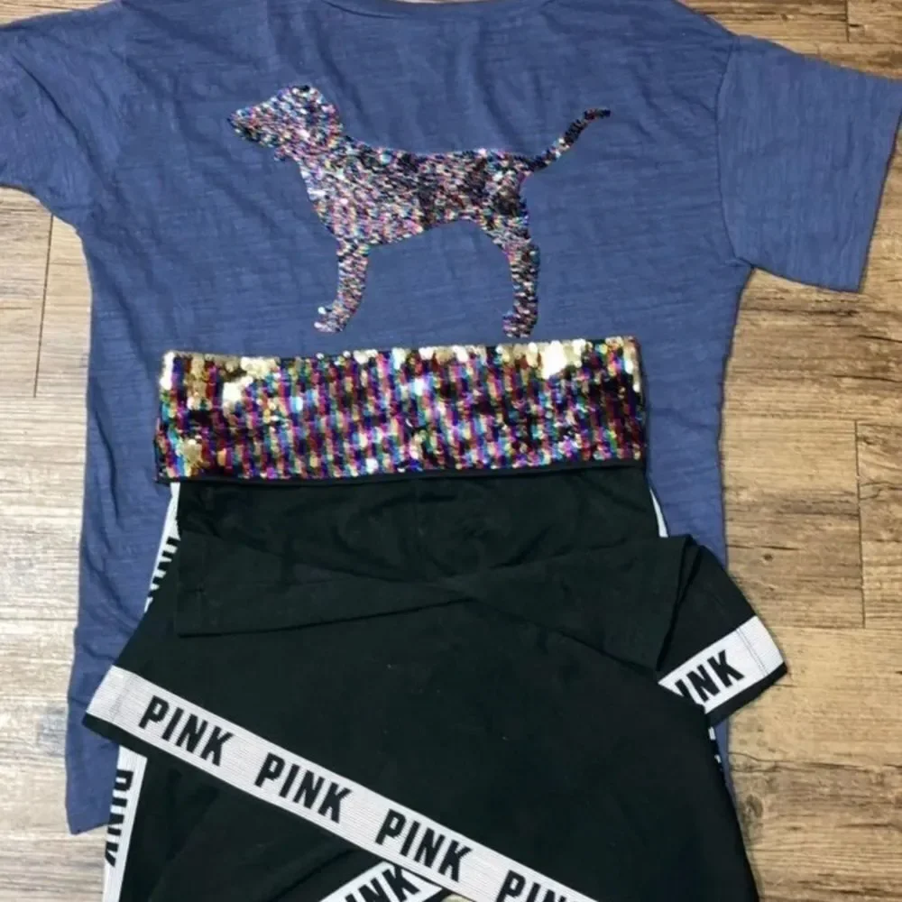 VS PINK RAINBOW BLING SET XS/S - Picture 5 of 16